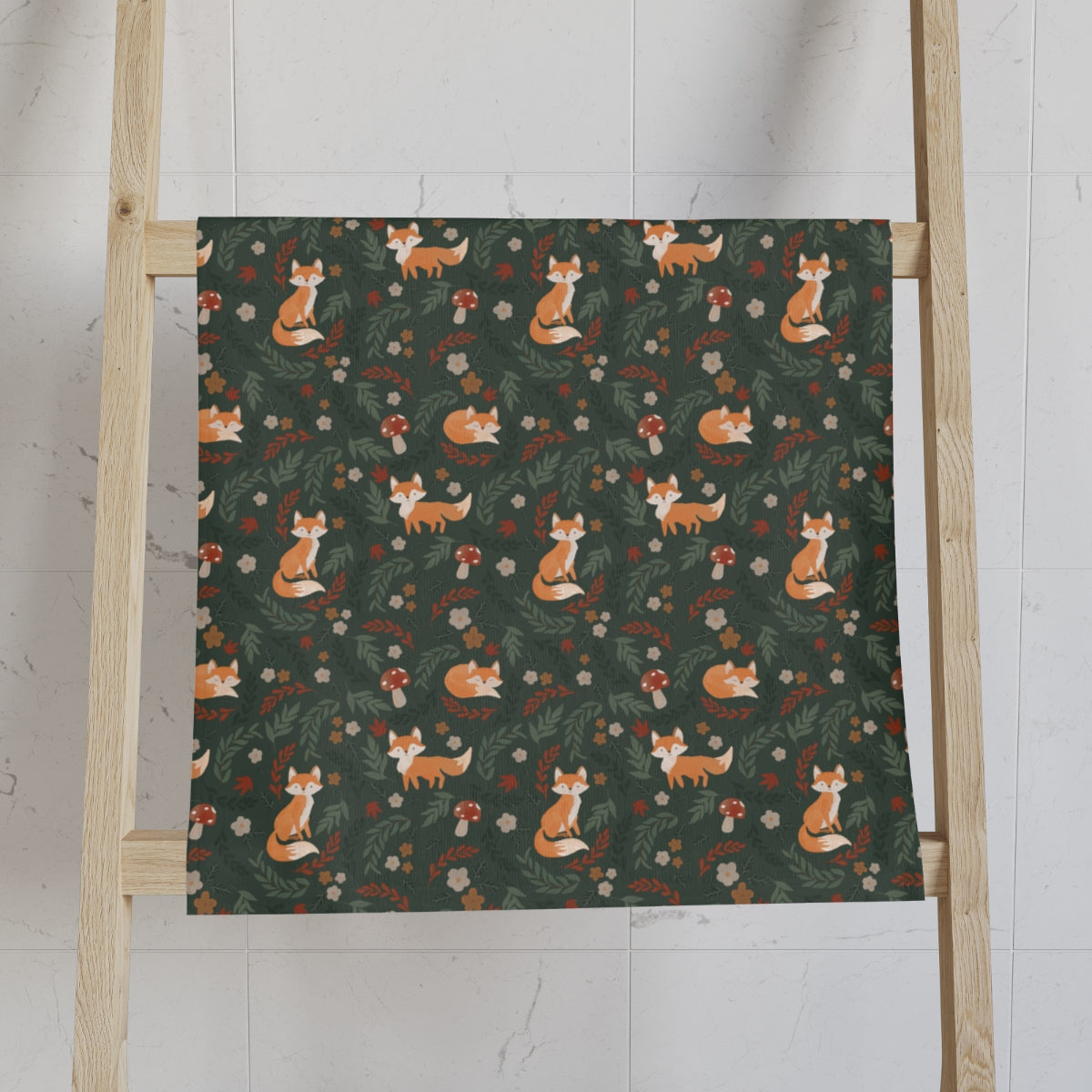 Hunter Green Foxy - Hand Towel