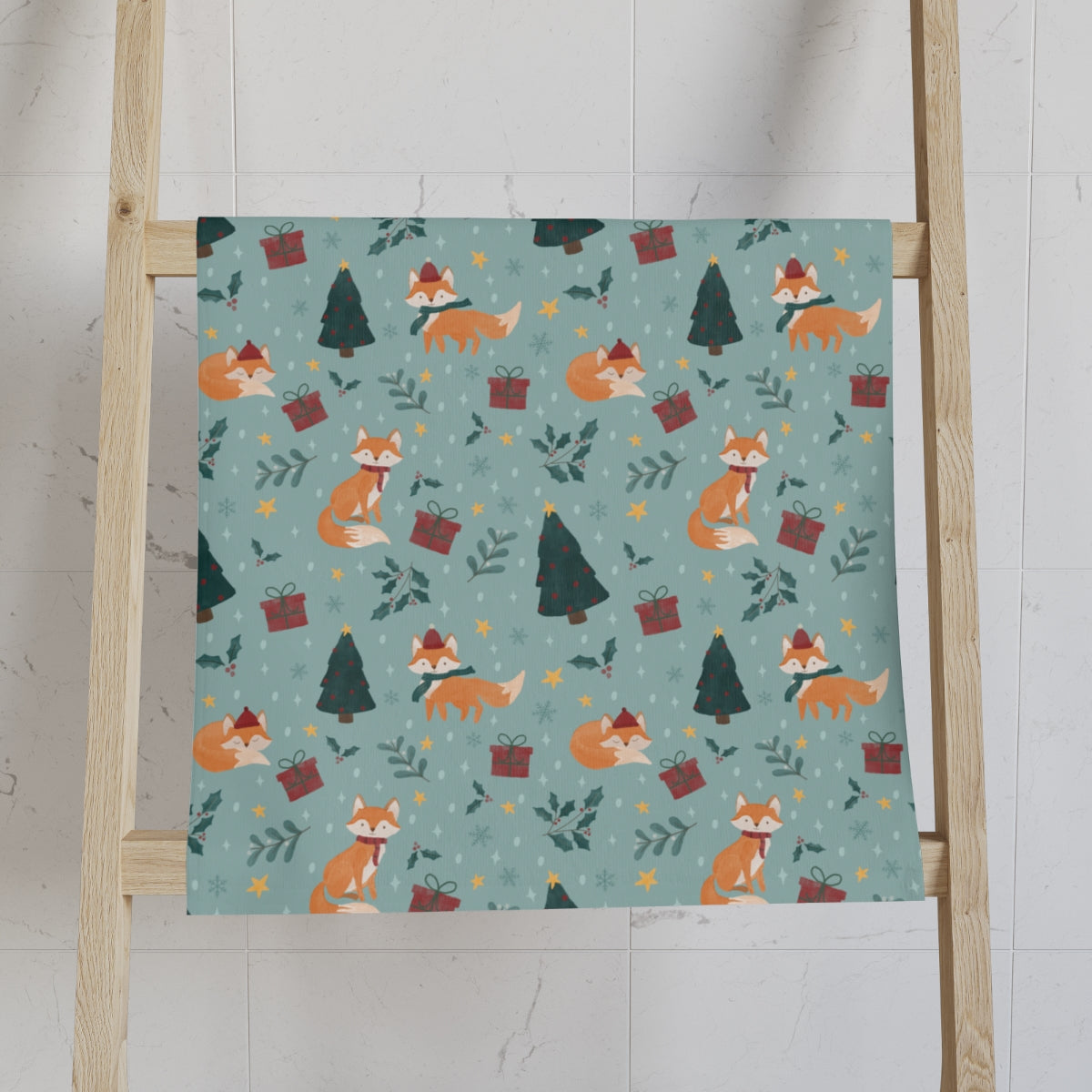 Christmas Foxy - Hand Towel