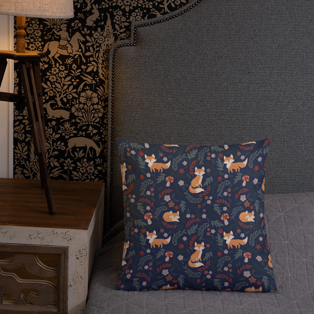 Foxy Premium Pillow - Navy