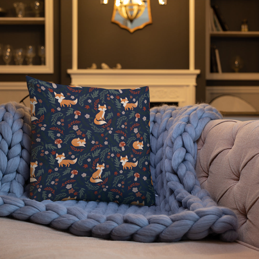 Foxy Premium Pillow - Navy