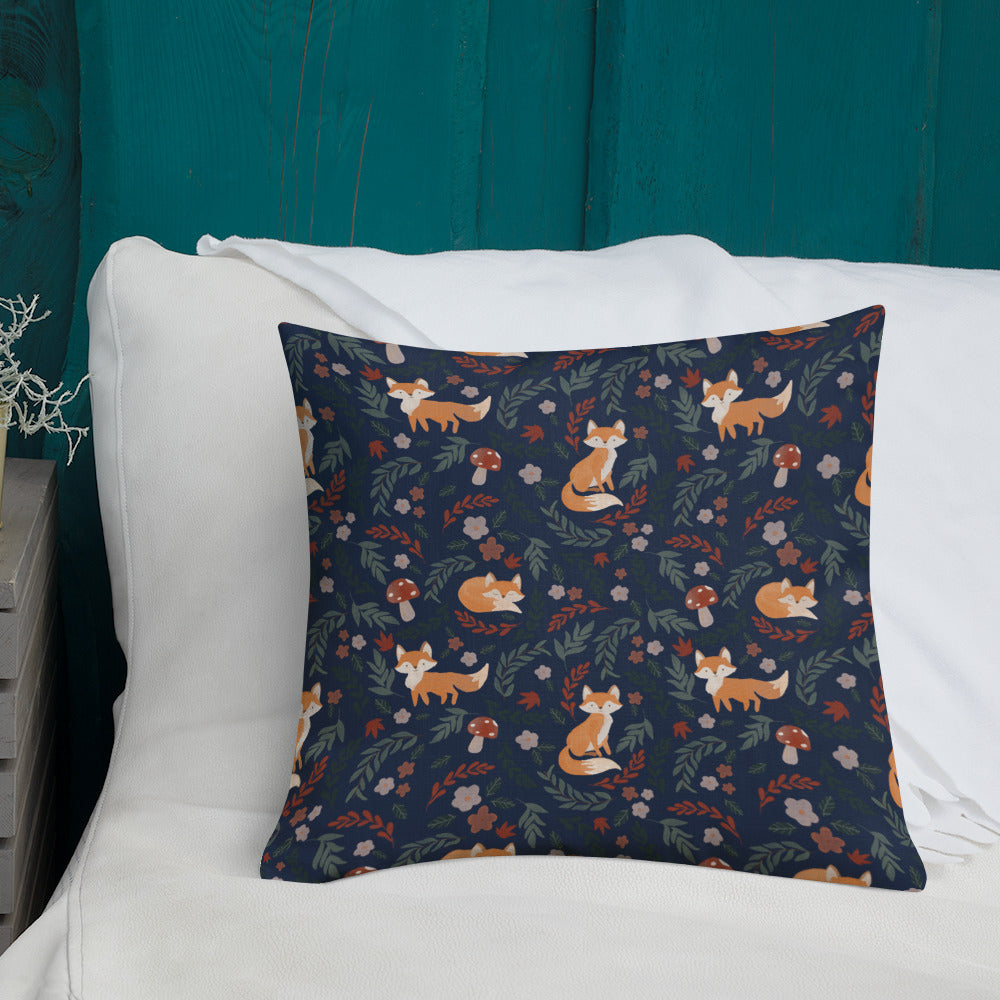 Foxy Premium Pillow - Navy