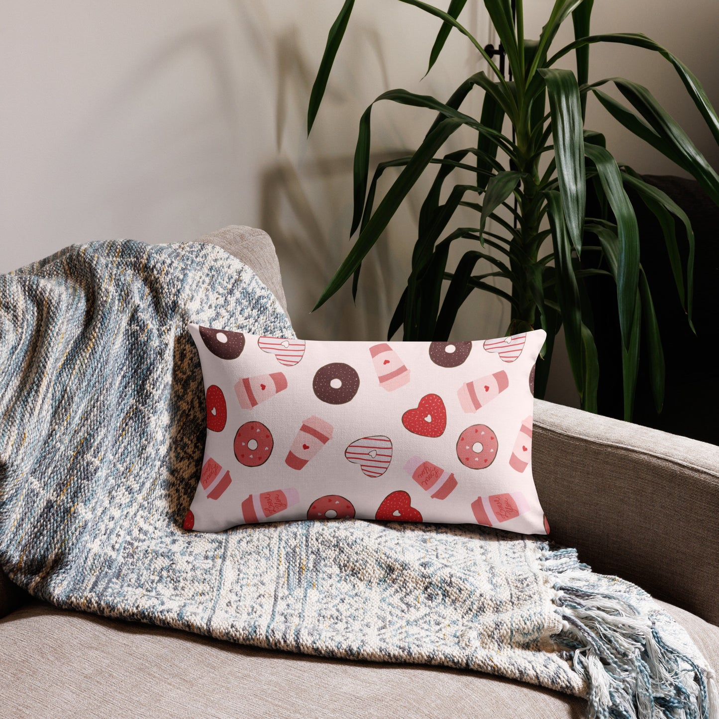 Love Coffee & Donuts - Premium Pillow
