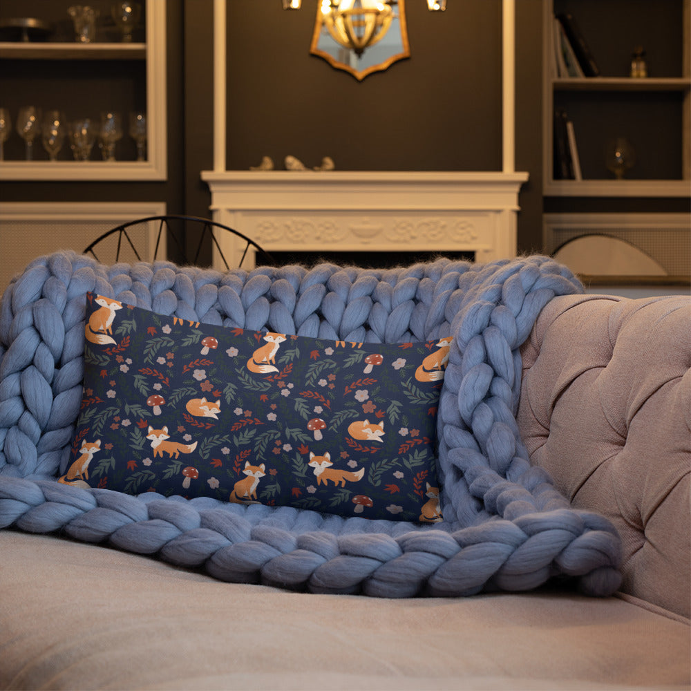 Foxy Premium Pillow - Navy