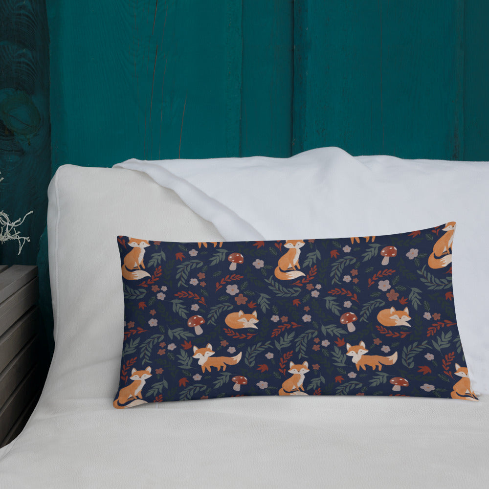 Foxy Premium Pillow - Navy