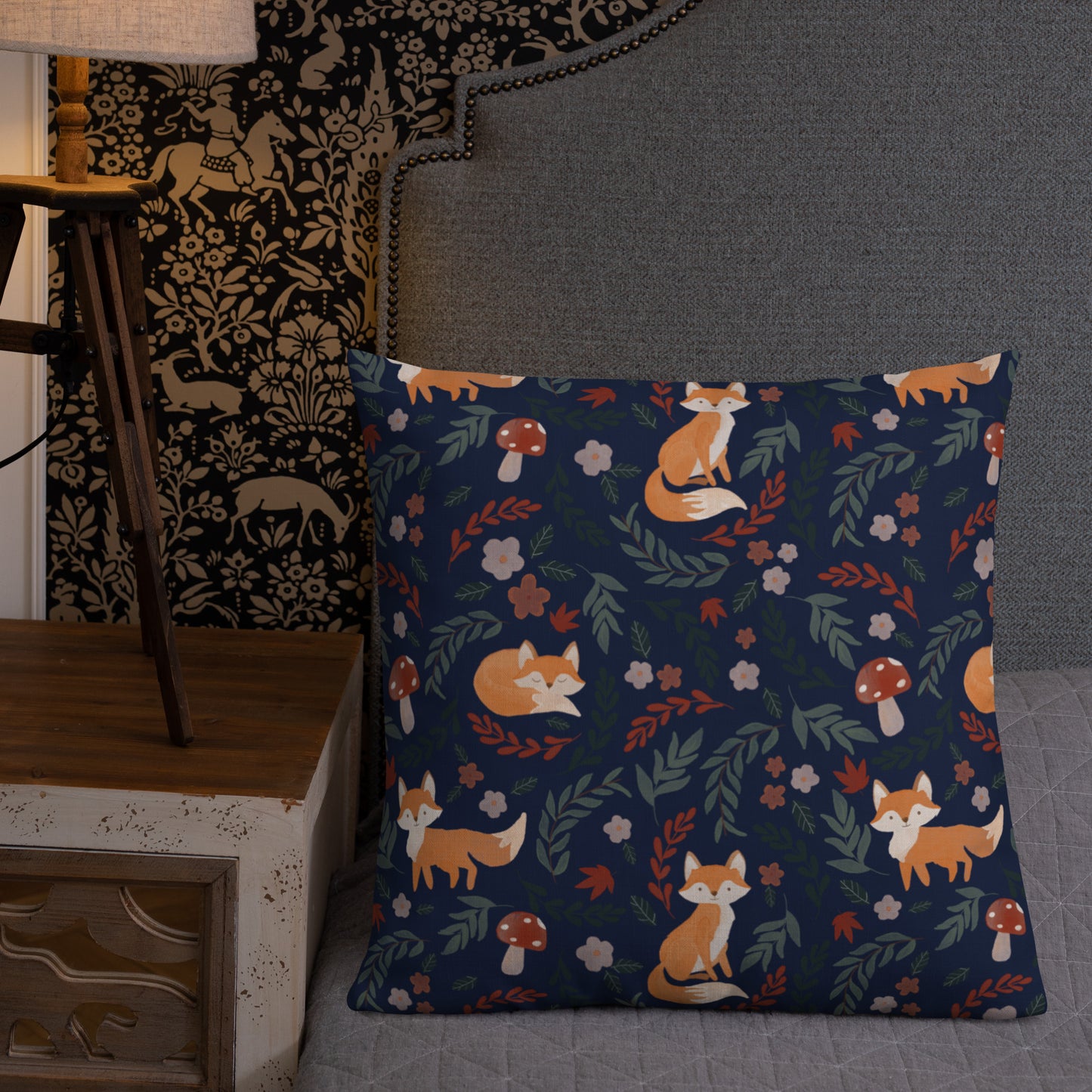 Foxy Premium Pillow - Navy