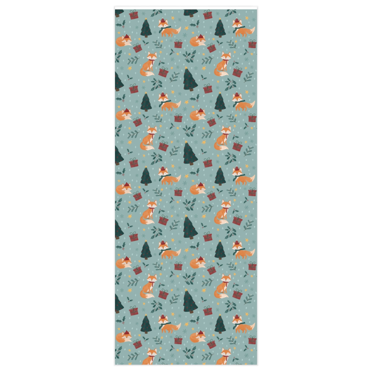 Christmas Foxy Wrapping Paper