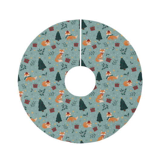 Christmas Foxy - Round Tree Skirt