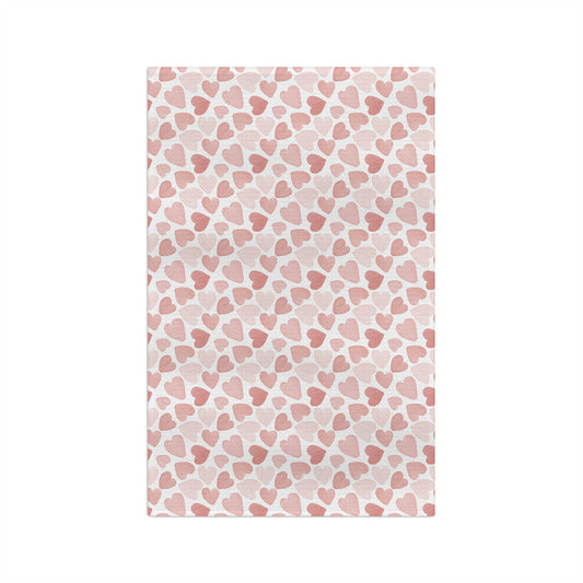 Watercolor Hearts - Soft Tea Towel