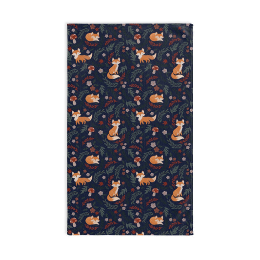 Navy Foxy - Hand Towel