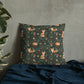 Foxy Premium Pillow - Hunter Green