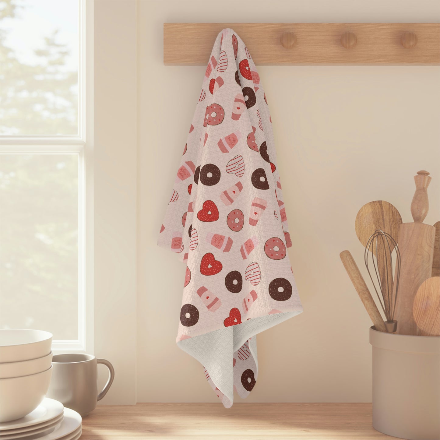 Love Coffee & Donuts - Soft Tea Towel