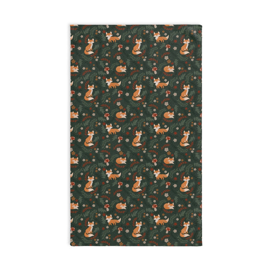 Hunter Green Foxy - Hand Towel